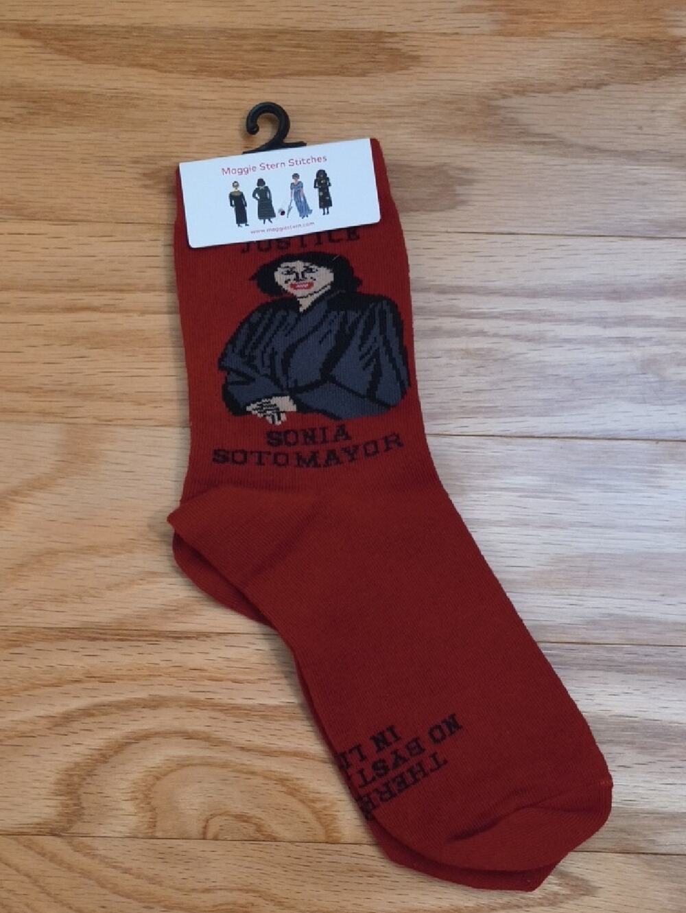 Maggie Stern Stitches Justice Sotomayor Socks NWT
